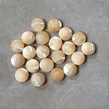 08MM FACETED ROUND CABOCHON MOP NATURAL COLOR(10PCS/BAG)